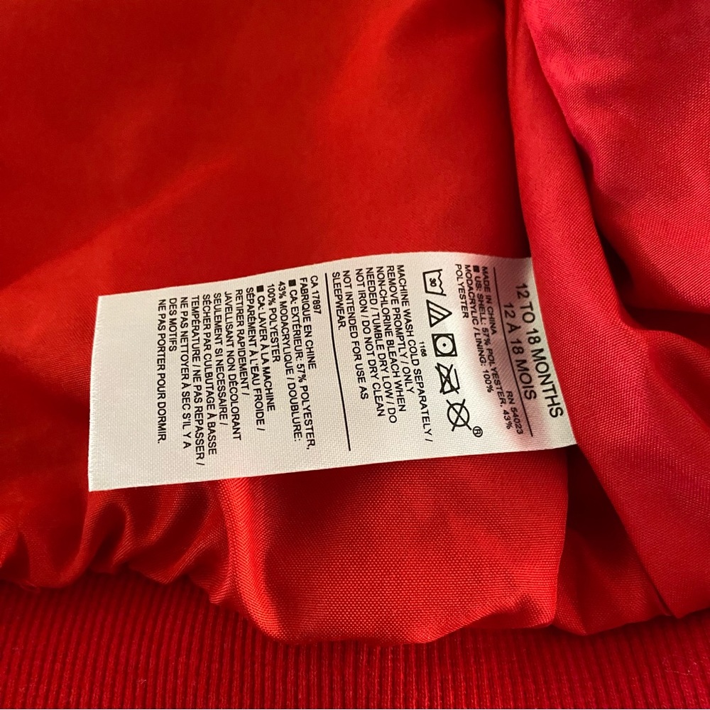 Janie and Jack Faux Fur Heart Bomber Jacket - Picture 8 of 9